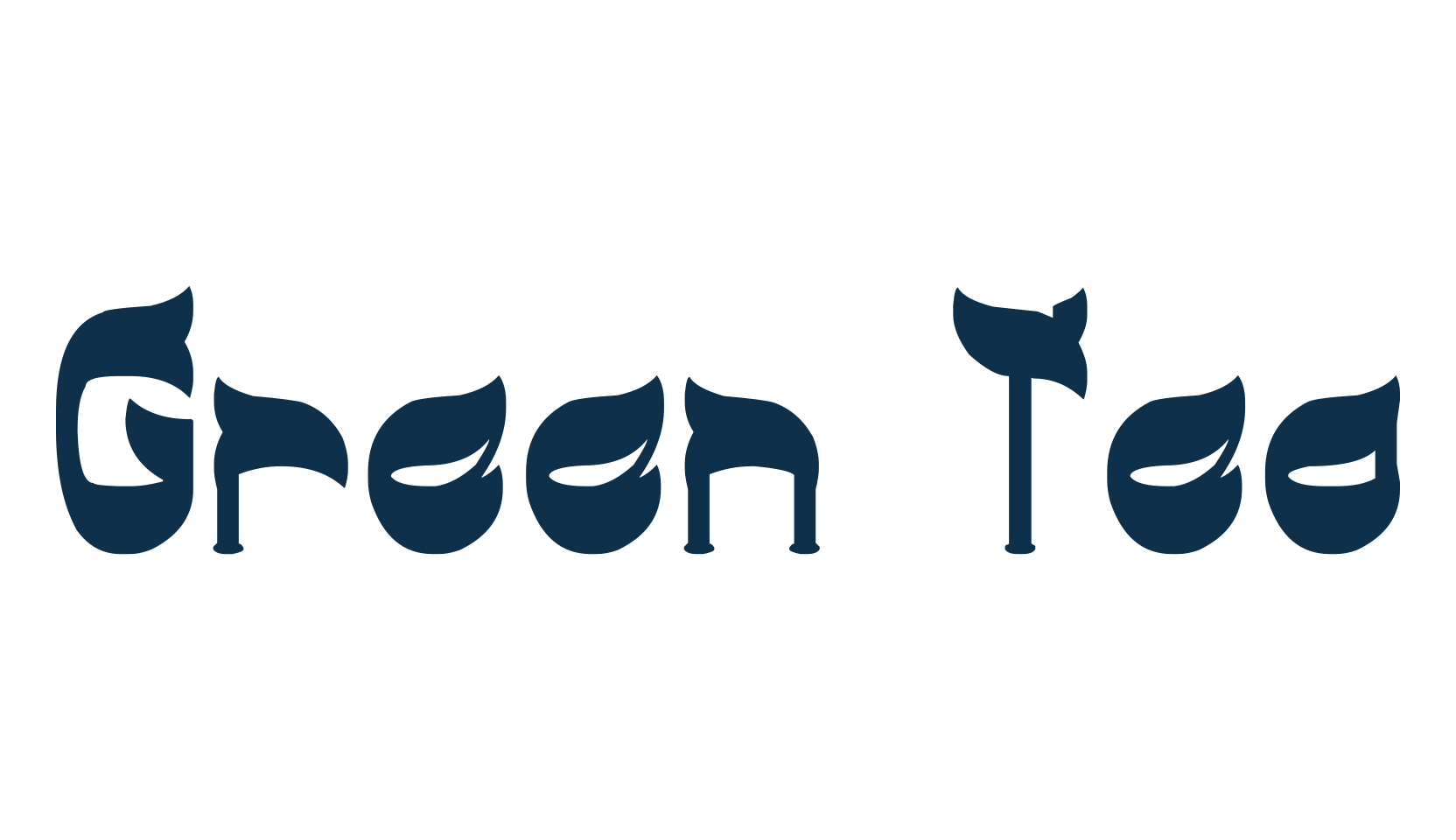 Green Tea (green-tea), fancy various decorative font preview