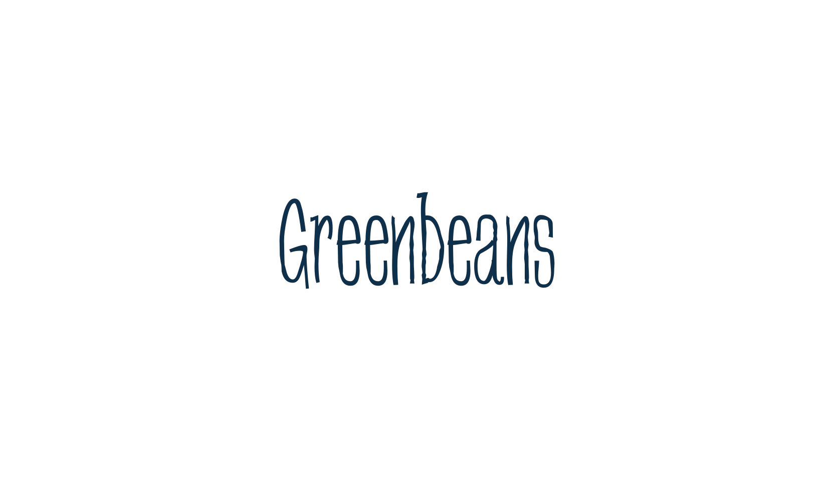 Greenbeans, fancy various decorative font preview