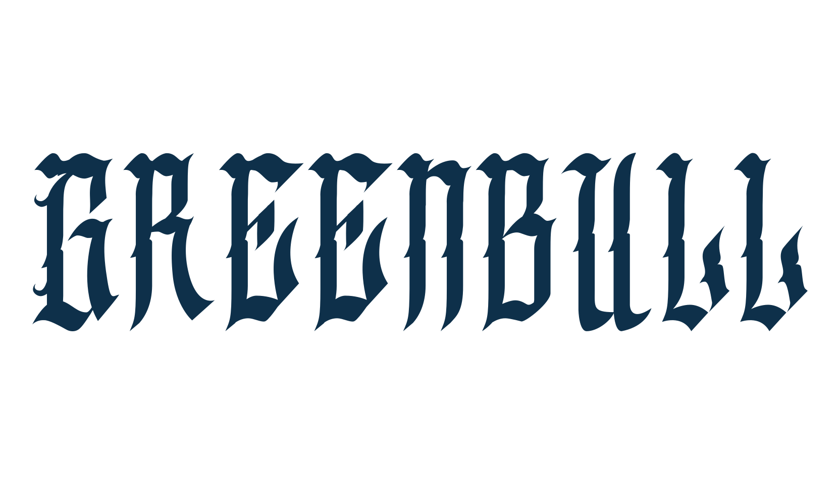 Greenbull, gothic modern font preview