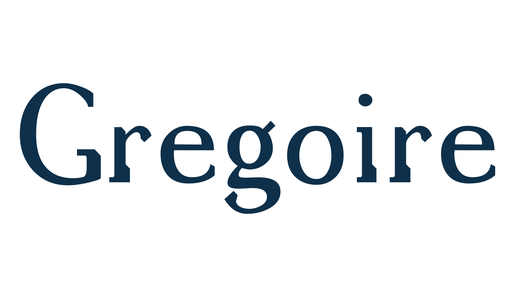 Gregoire, various font preview