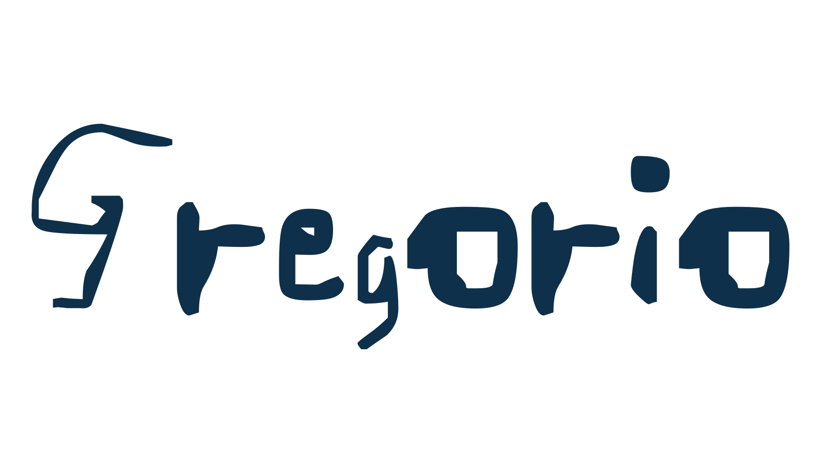 Gregorio, script handwritten fancy decorative calligraphy font preview