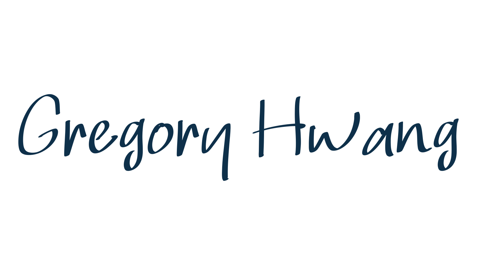 Gregory Hwang, handwriting font preview