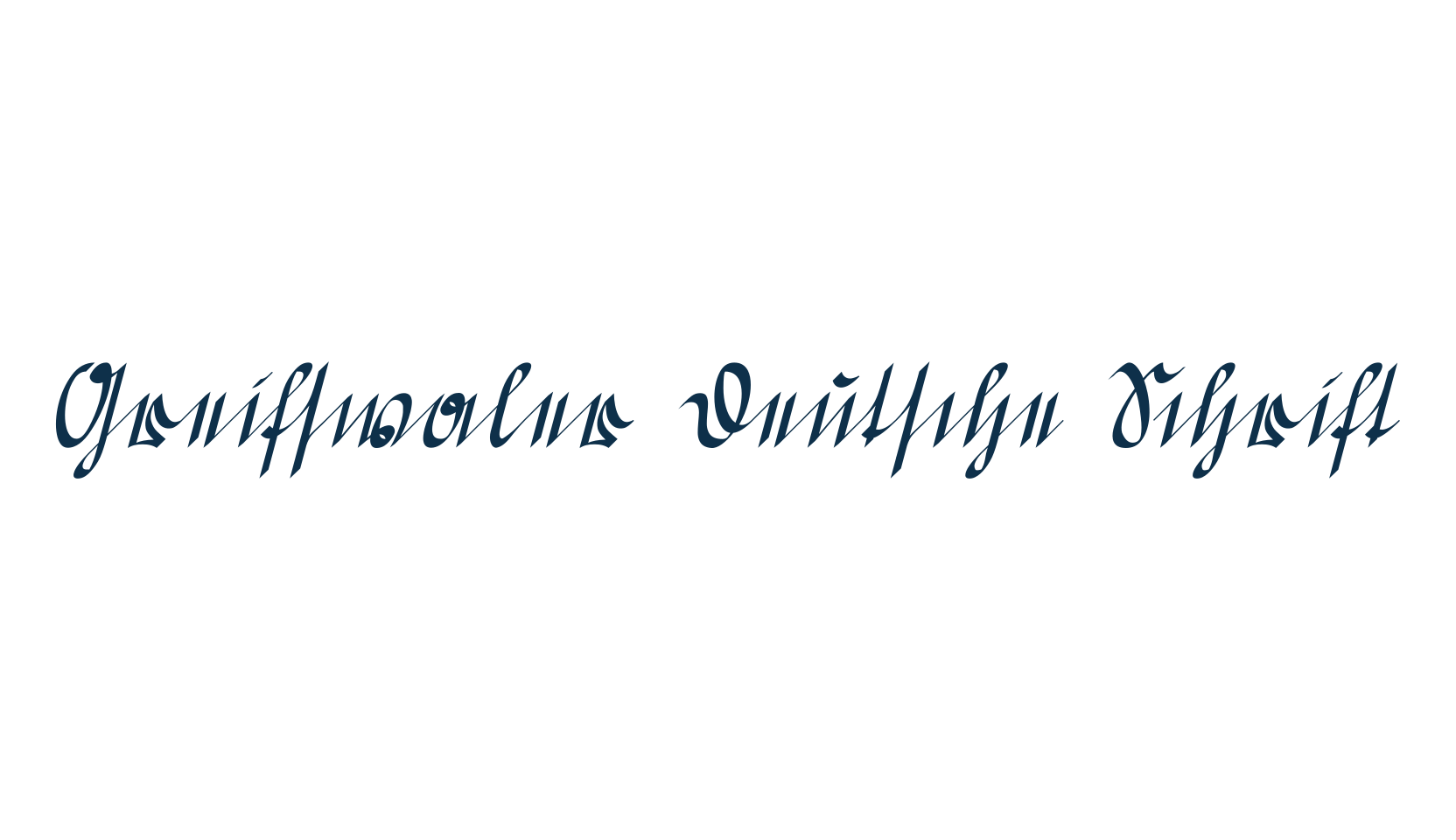 Greifswaler Deutsche Schrift, various font preview