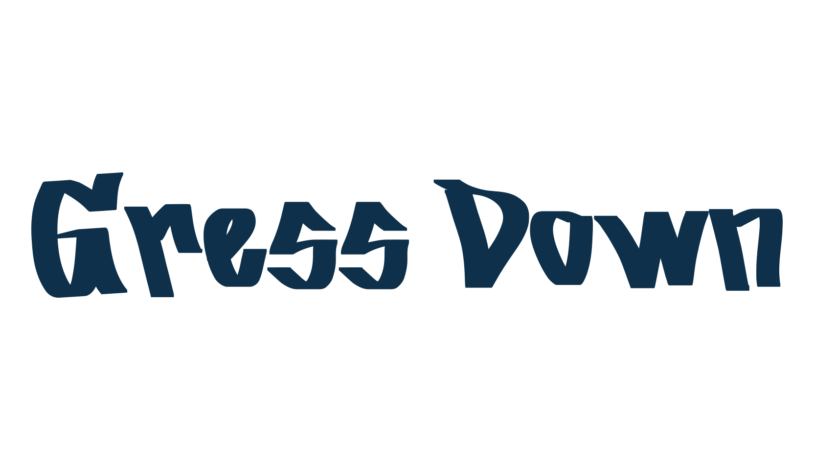 Gress Down, graffiti font preview