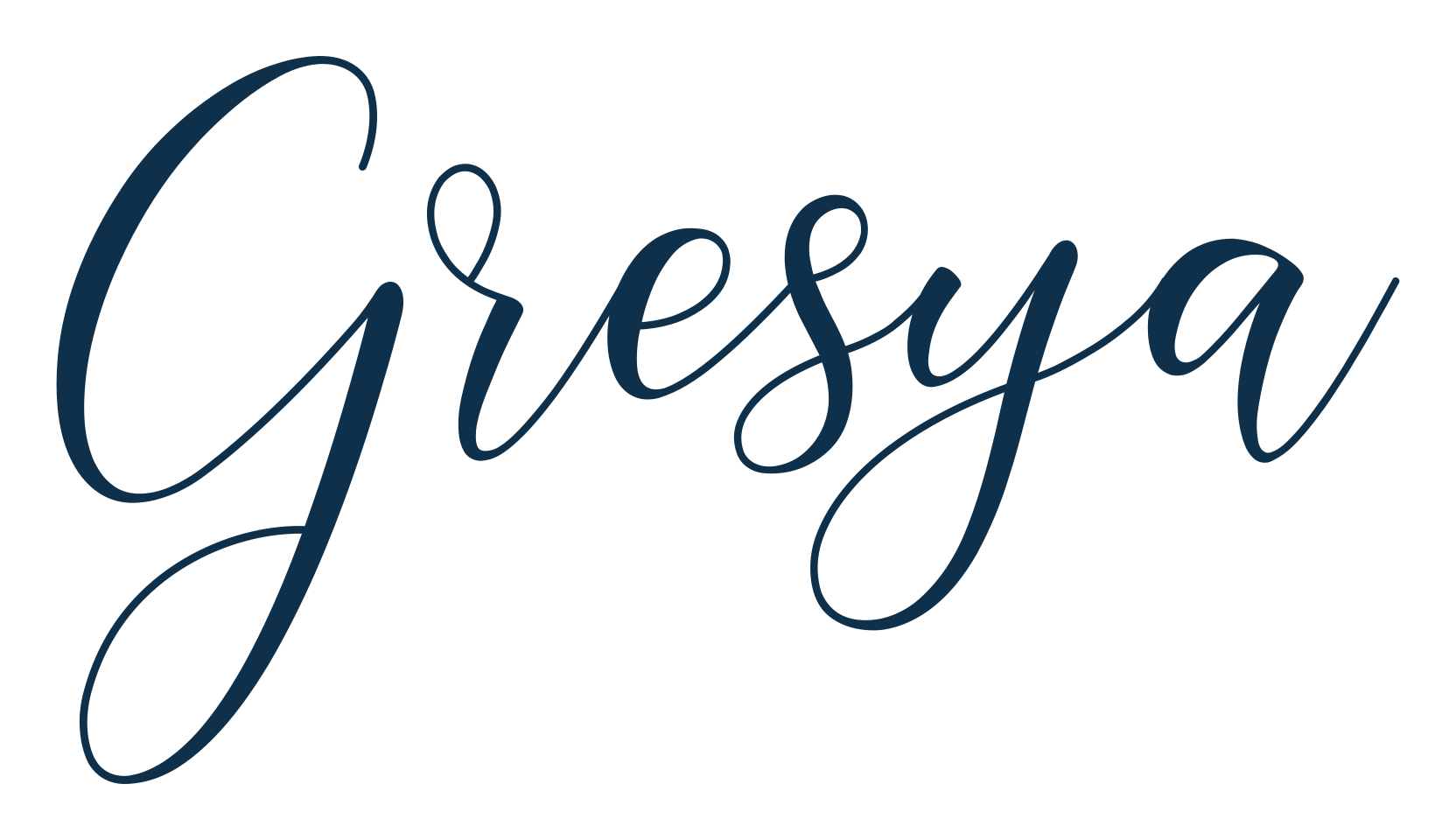 Gresya, script calligraphy fancy decorative font preview
