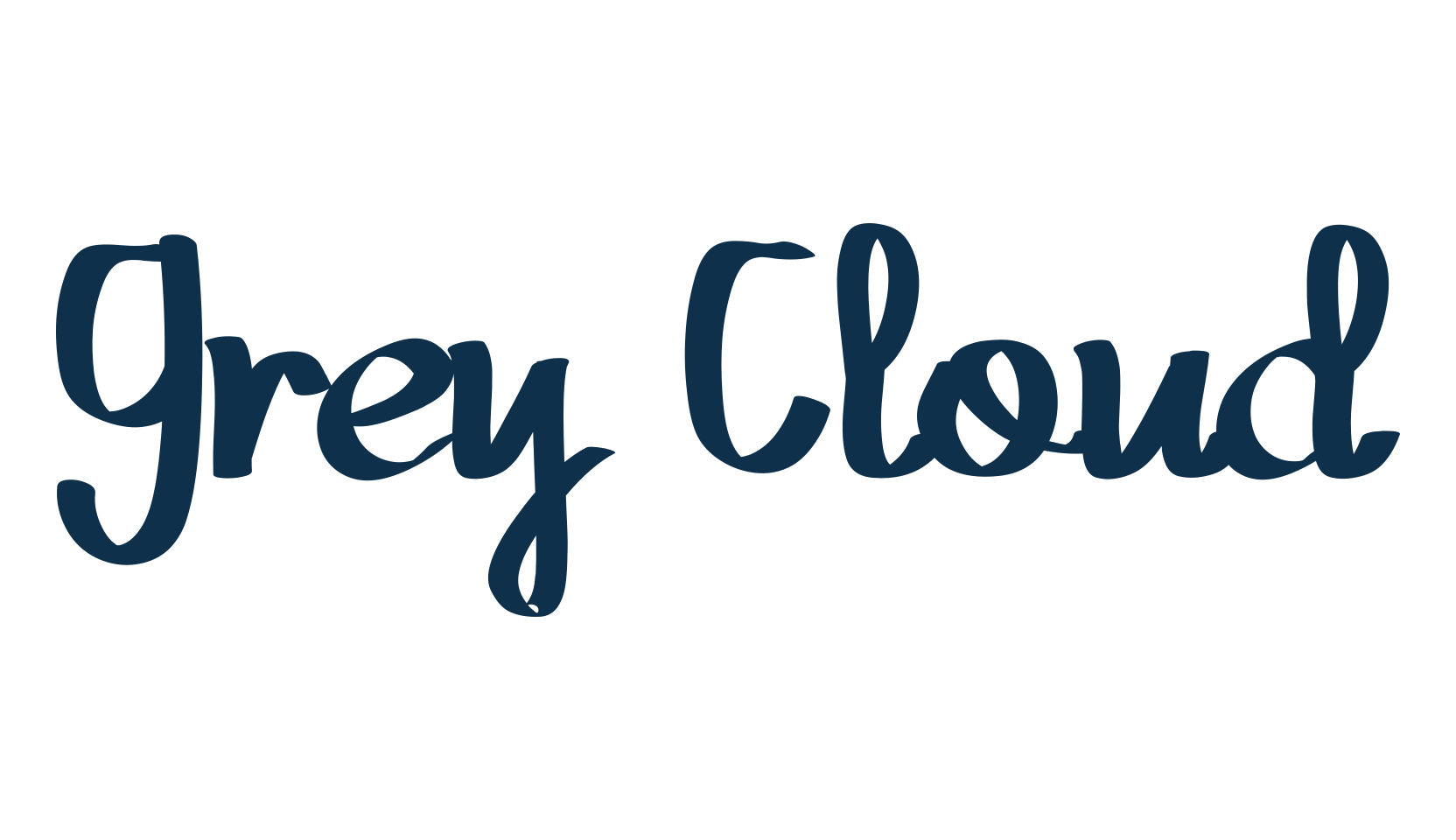 Grey Cloud, script handwritten fancy decorative calligraphy font preview