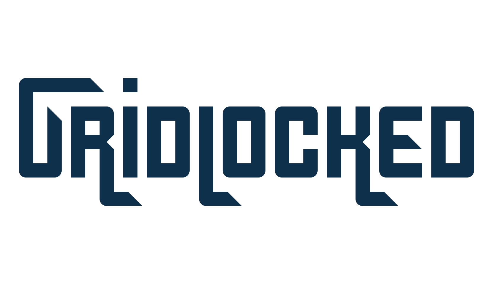 Gridlocked, techno sci-fi font preview
