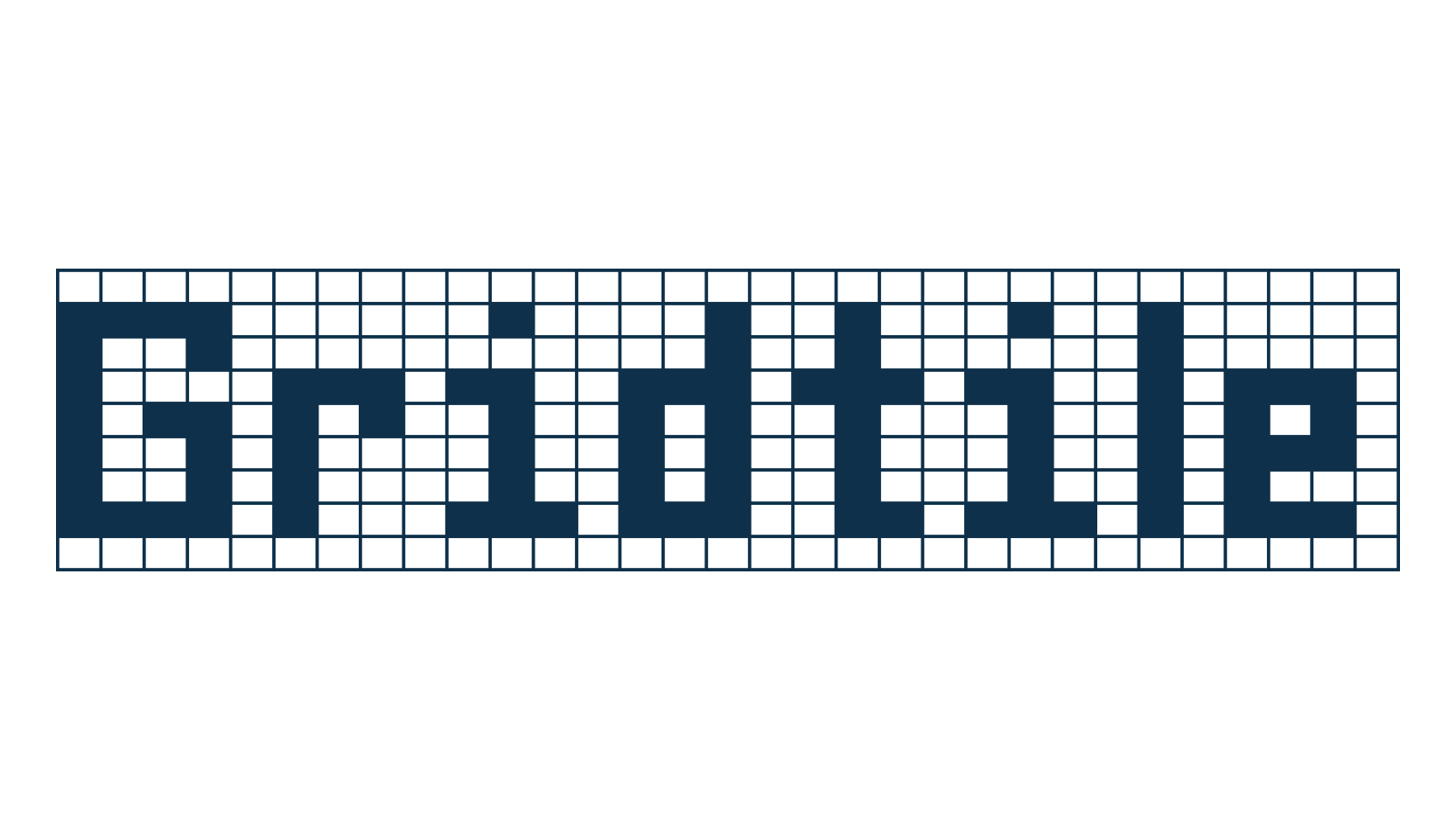 Gridtile, techno lcd sci-fi font preview