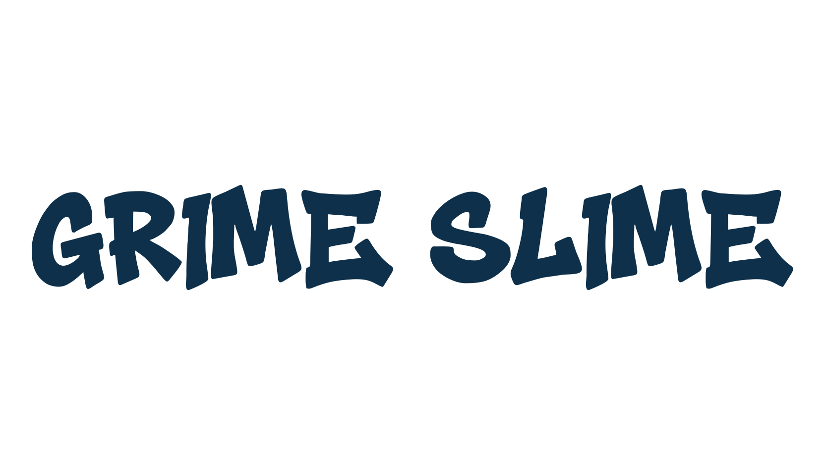 Grime Slime, script graffiti fancy decorative calligraphy font preview