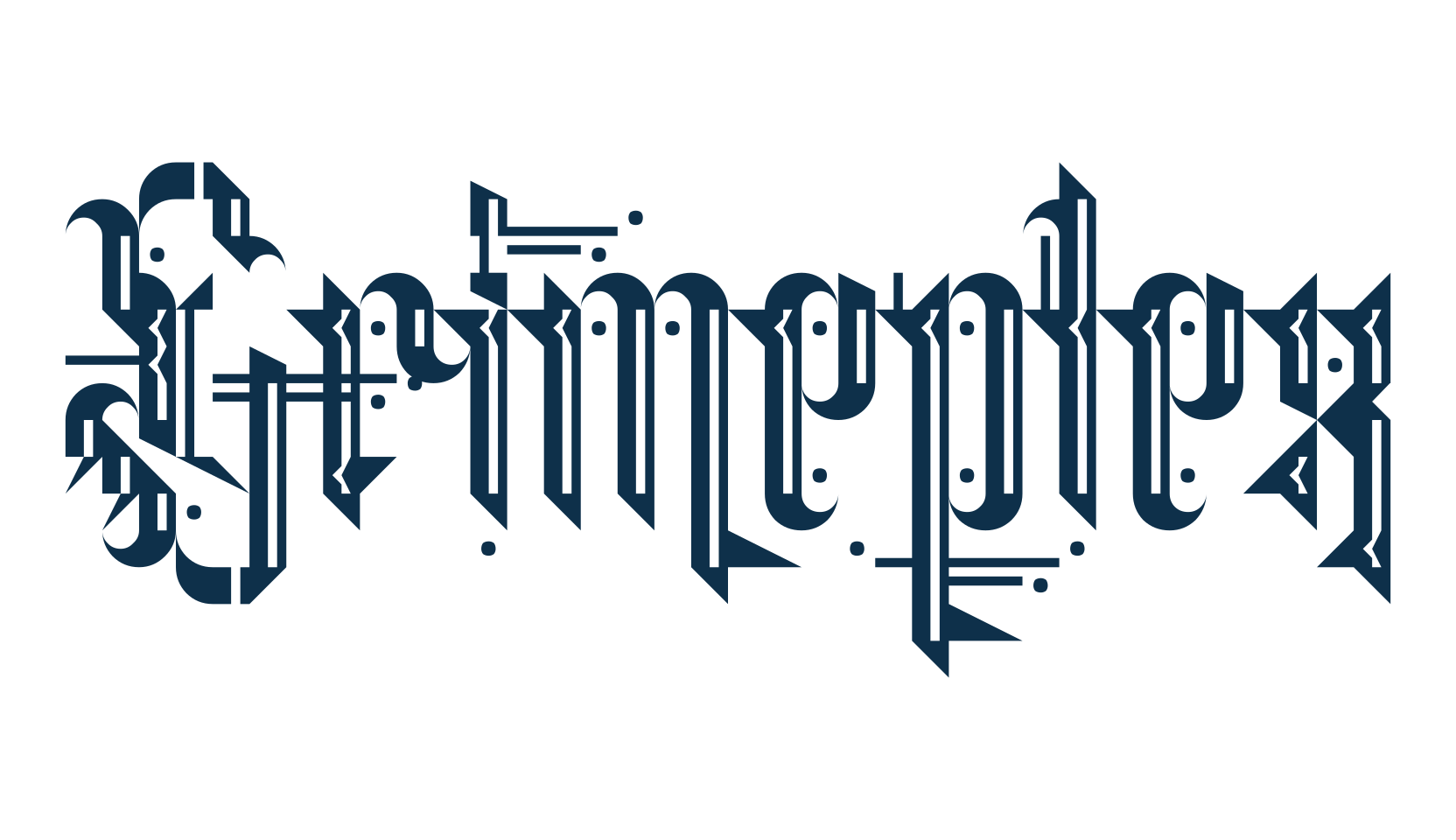 Grimeplex, gothic modern font preview