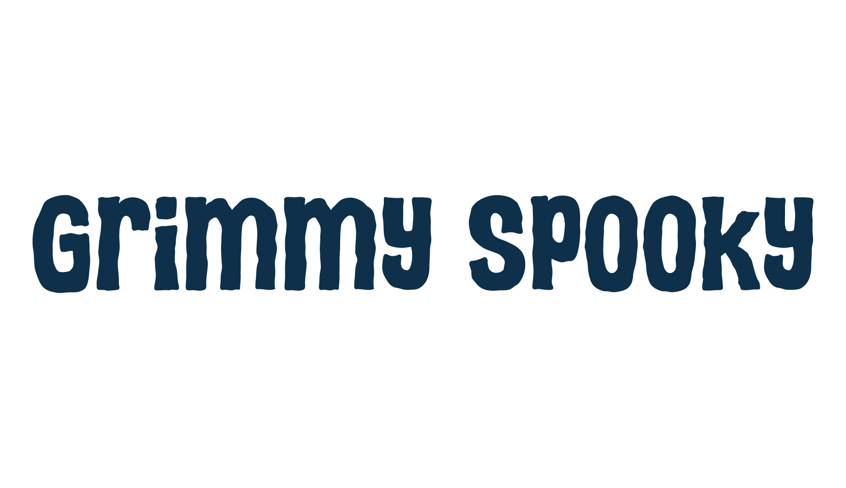 Grimmy Spooky, display market font preview