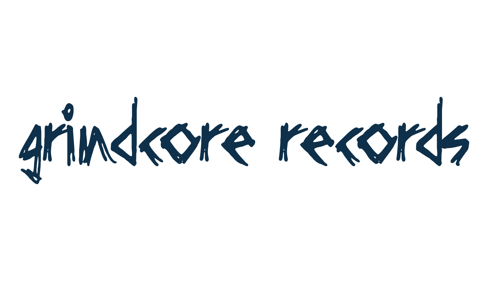 Grindcore Records, script trash fancy decorative calligraphy font preview