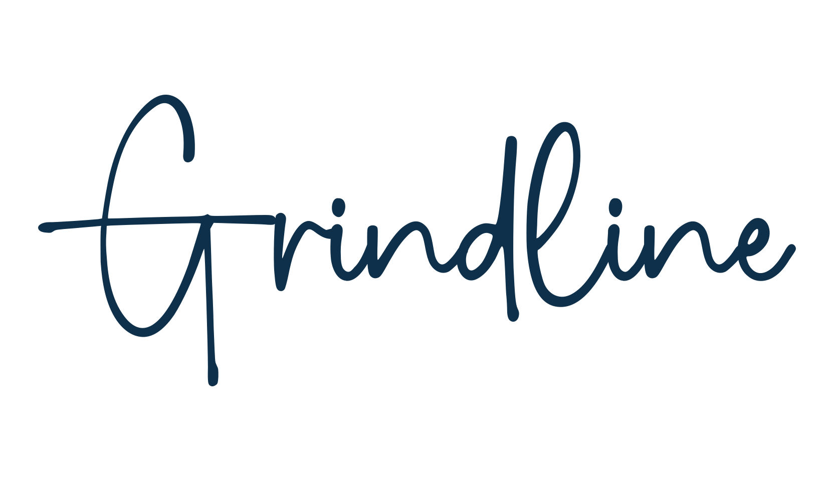 Grindline, handwriting font preview