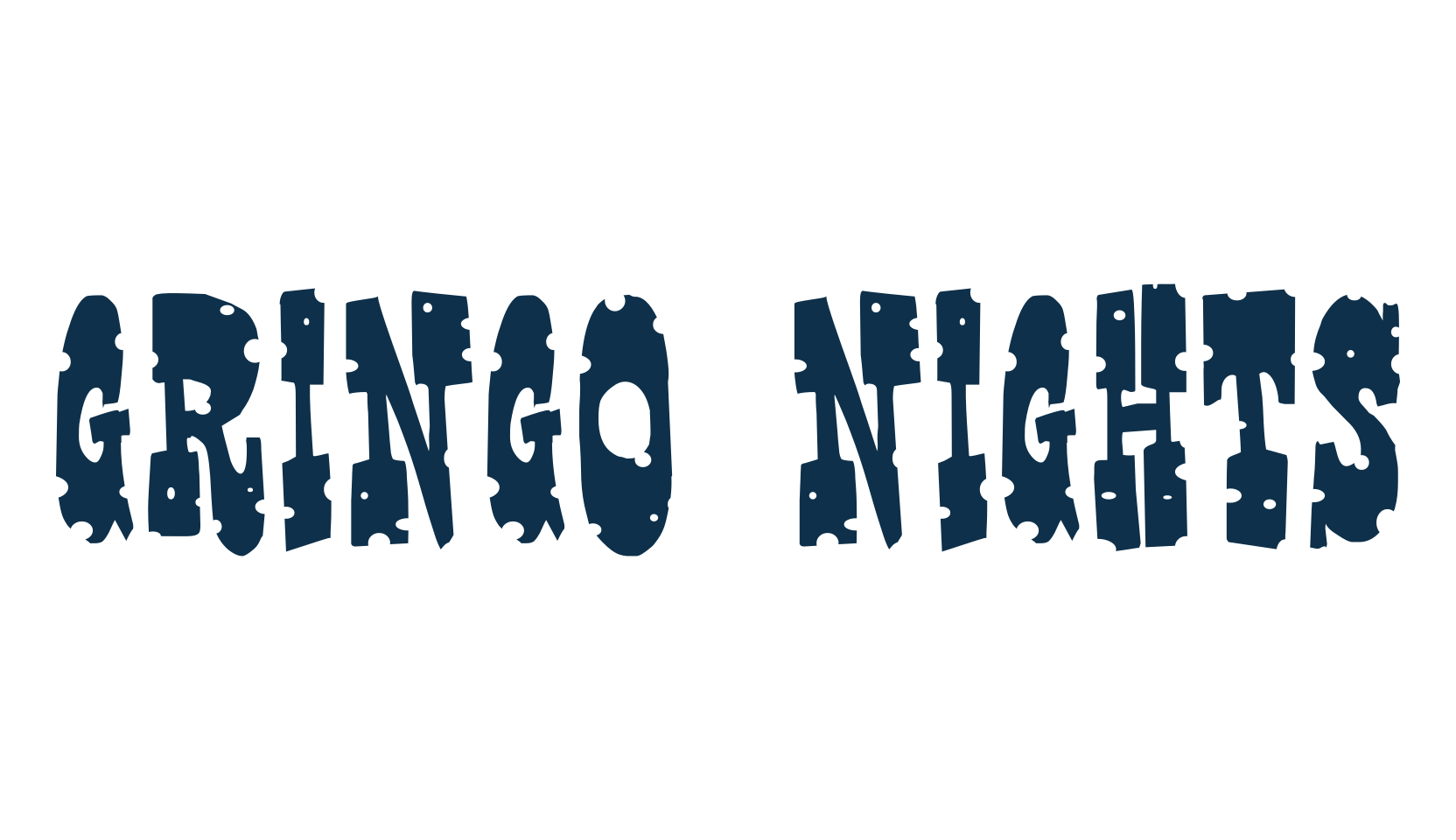 Gringo Nights, mexican font preview