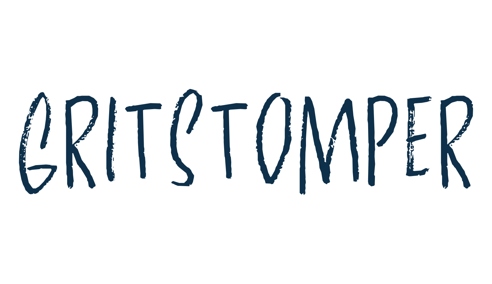 Gritstomper, script brush fancy decorative calligraphy font preview