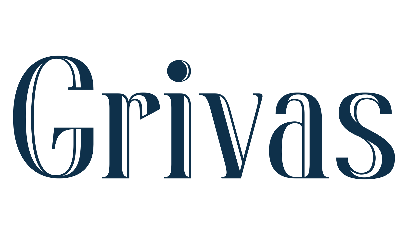 Grivas, retro font preview