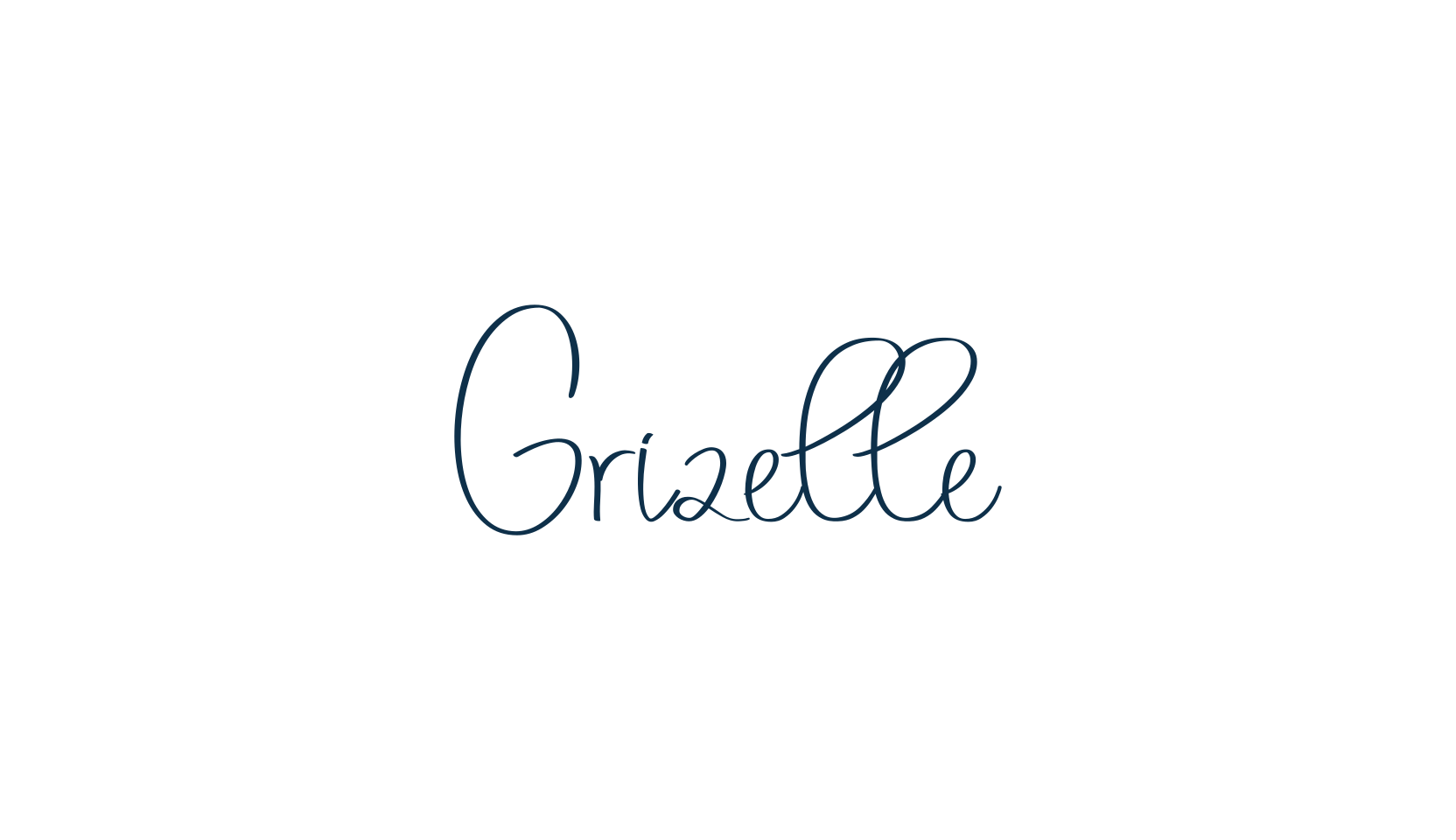Grizelle, script handwritten fancy decorative calligraphy font preview