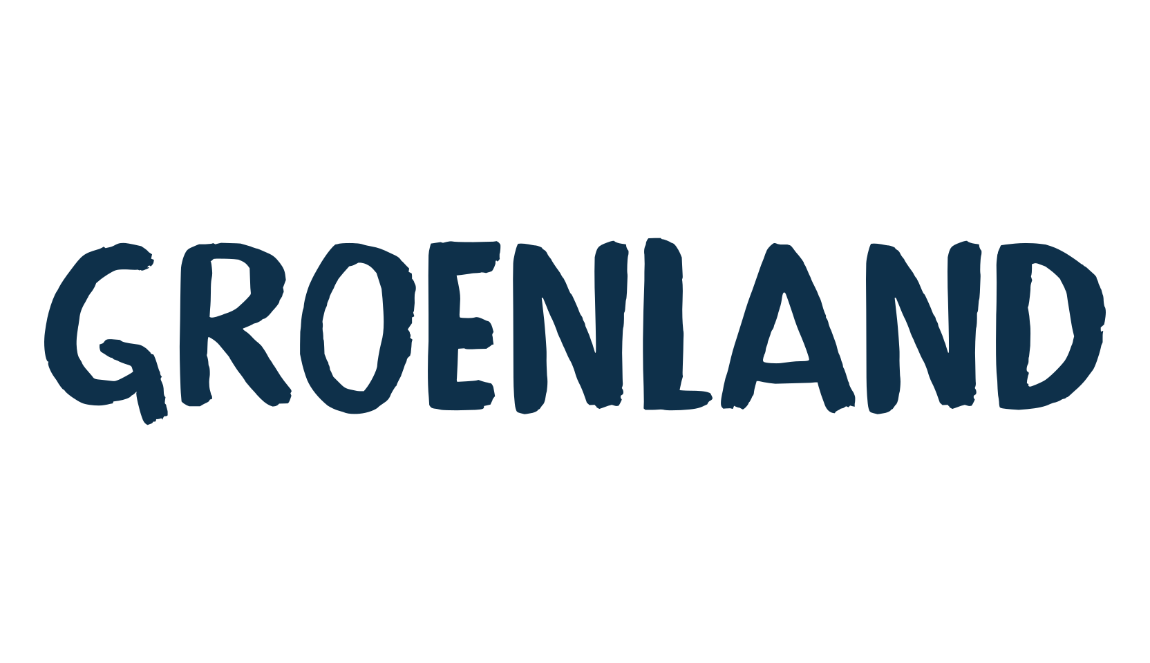 Groenland, brush font preview