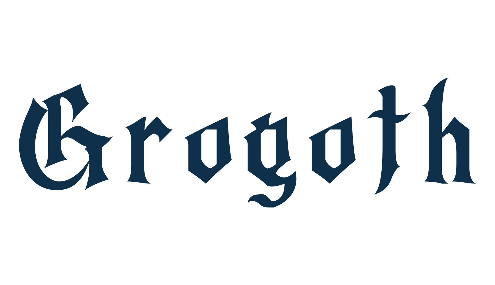 Grogoth, modern font preview