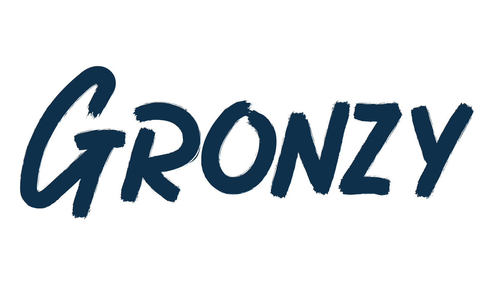 Gronzy, script brush fancy decorative calligraphy font preview