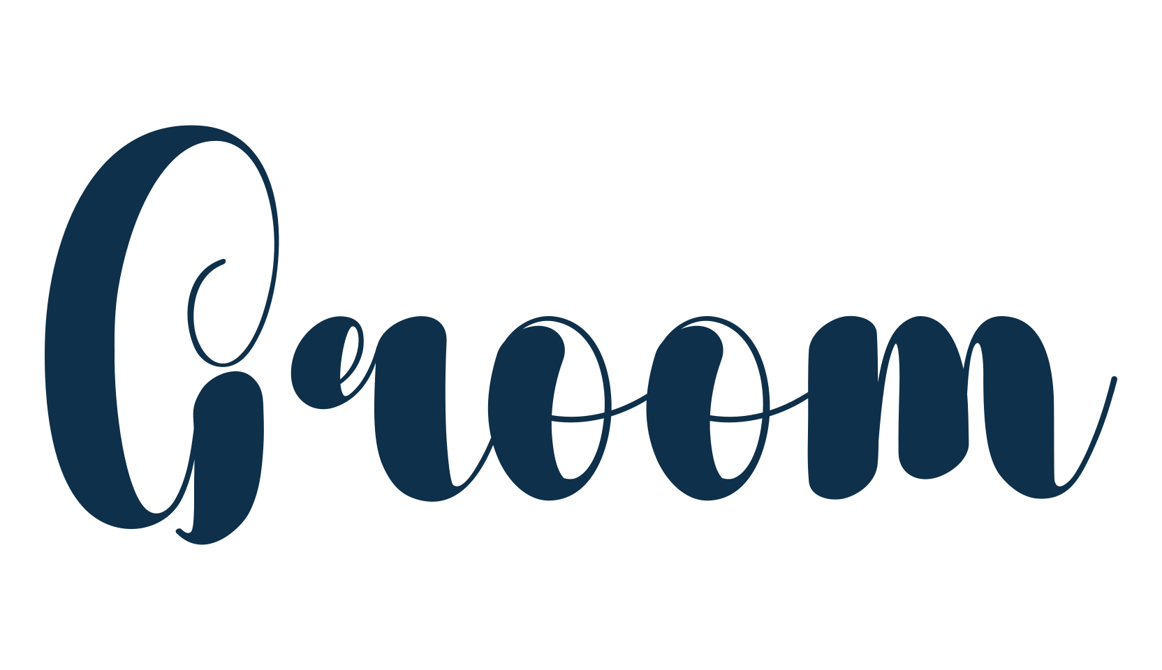 Groom, various font preview