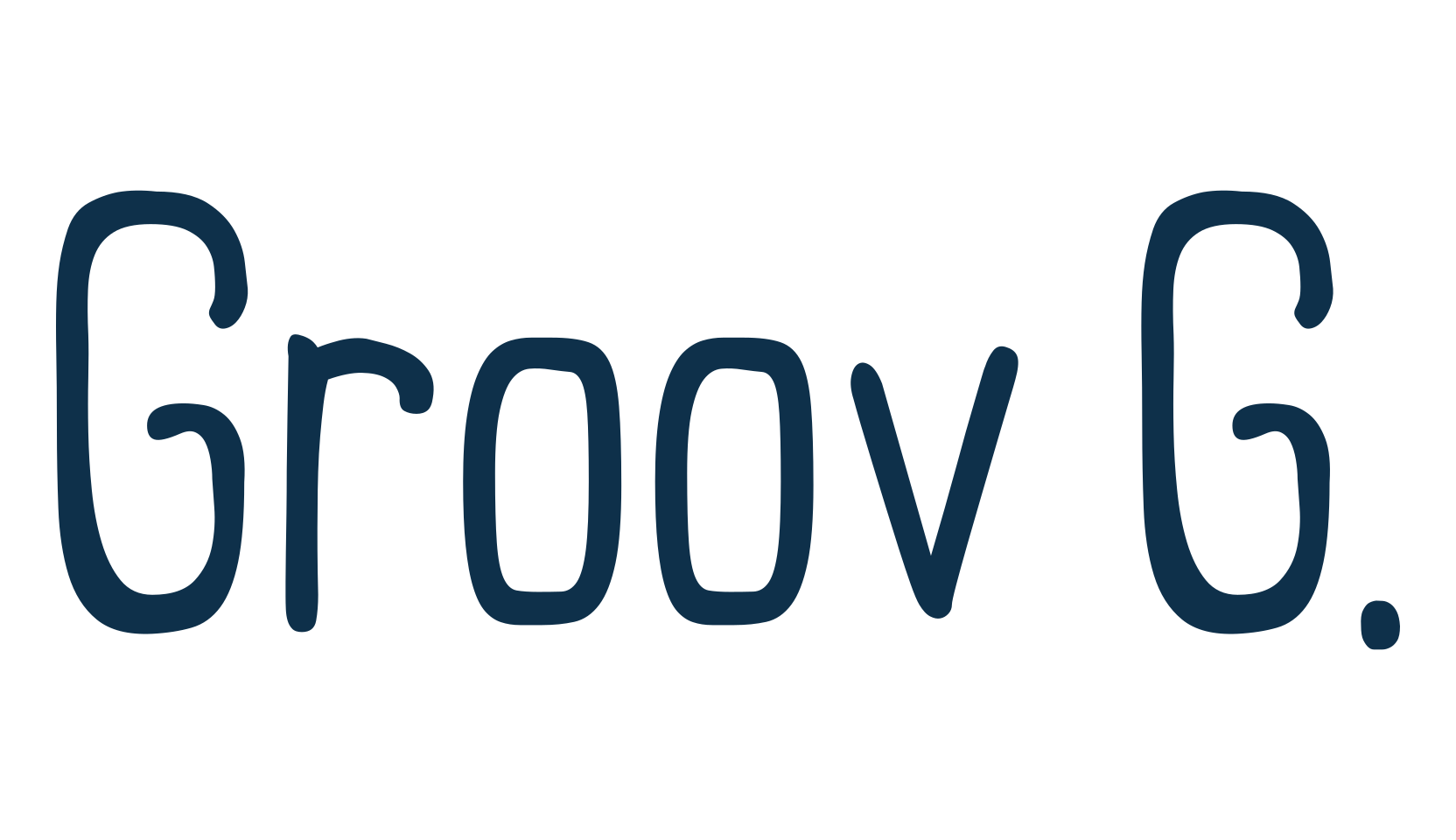 Groov G., fancy various decorative font preview