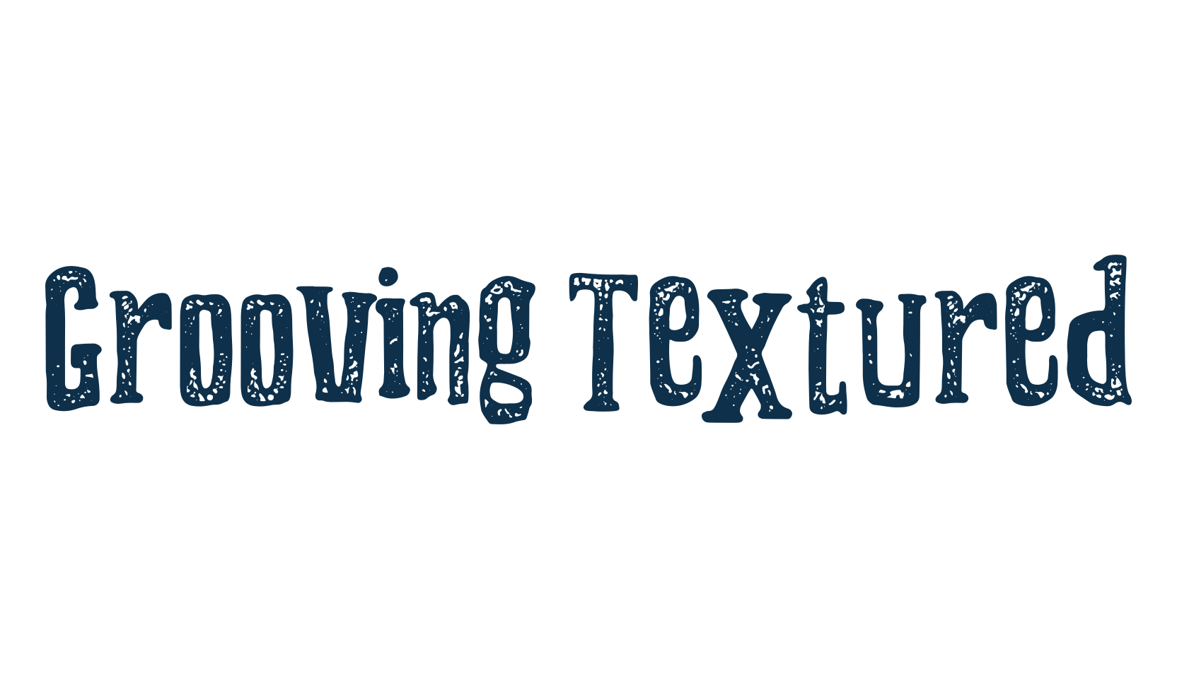 Grooving Textured, halloween font preview
