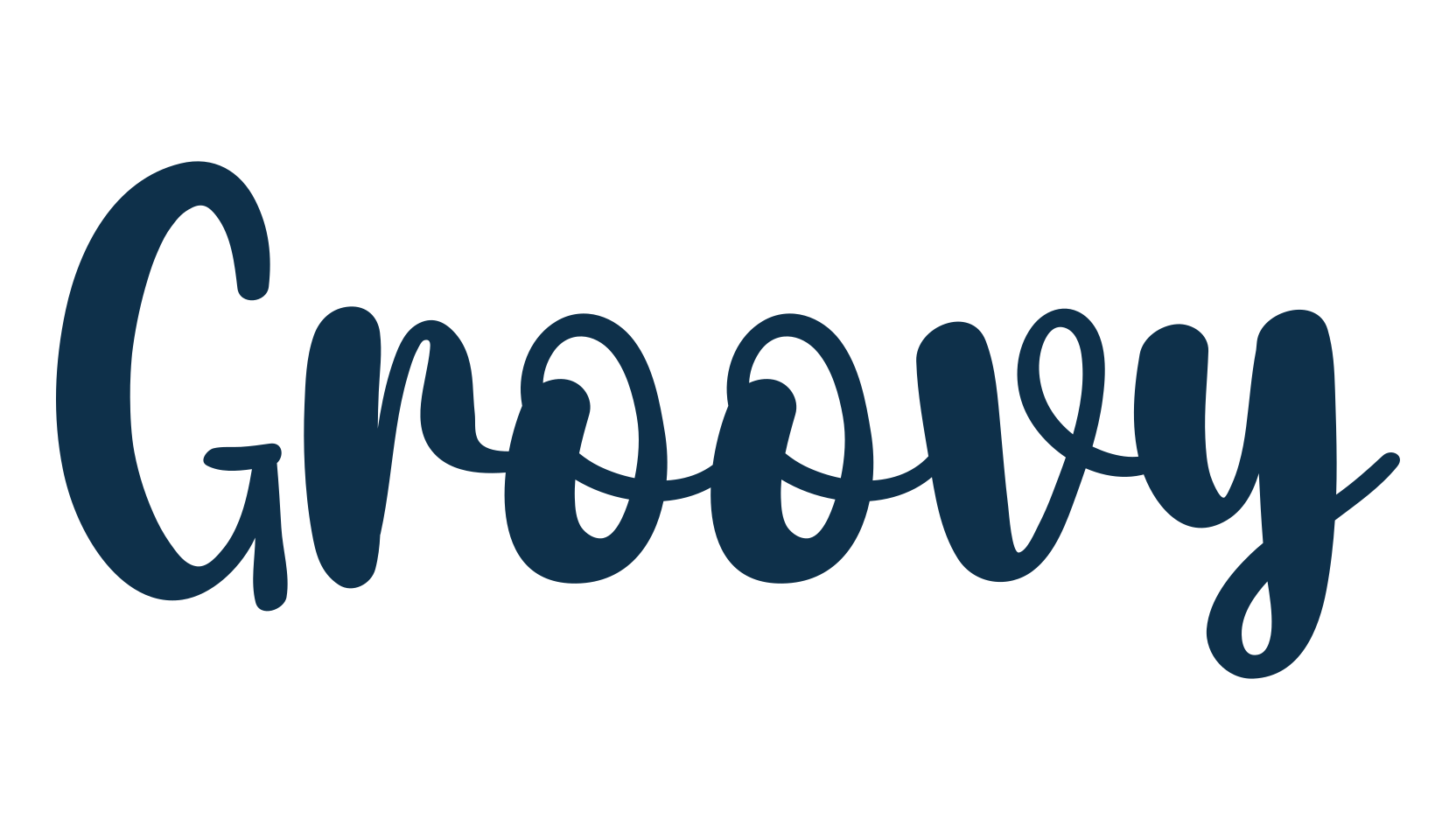 Groovy (groovy-3), fancy various decorative script calligraphy font preview