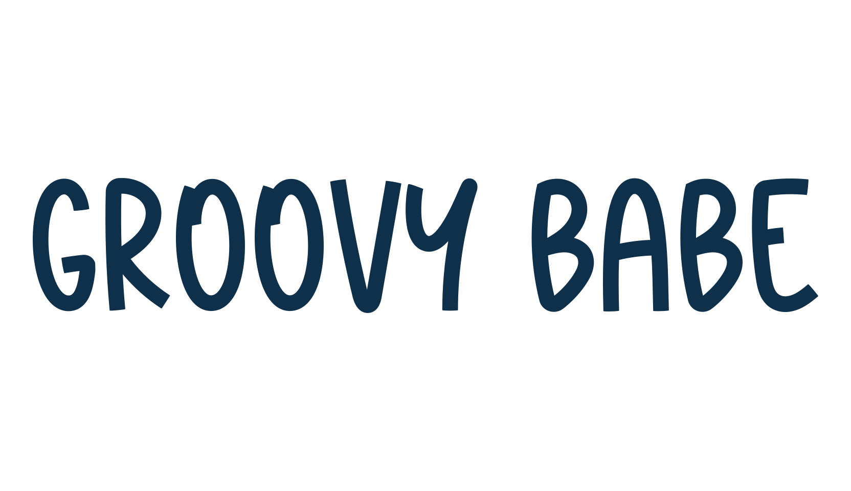 Groovy Babe, fancy cartoon decorative font preview
