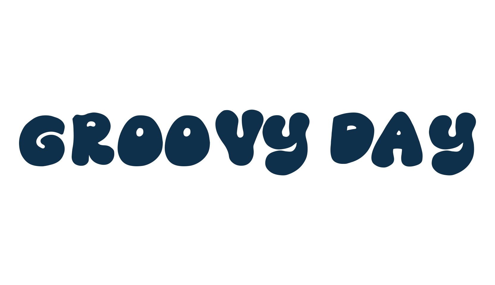 Groovy Day, groovy font preview