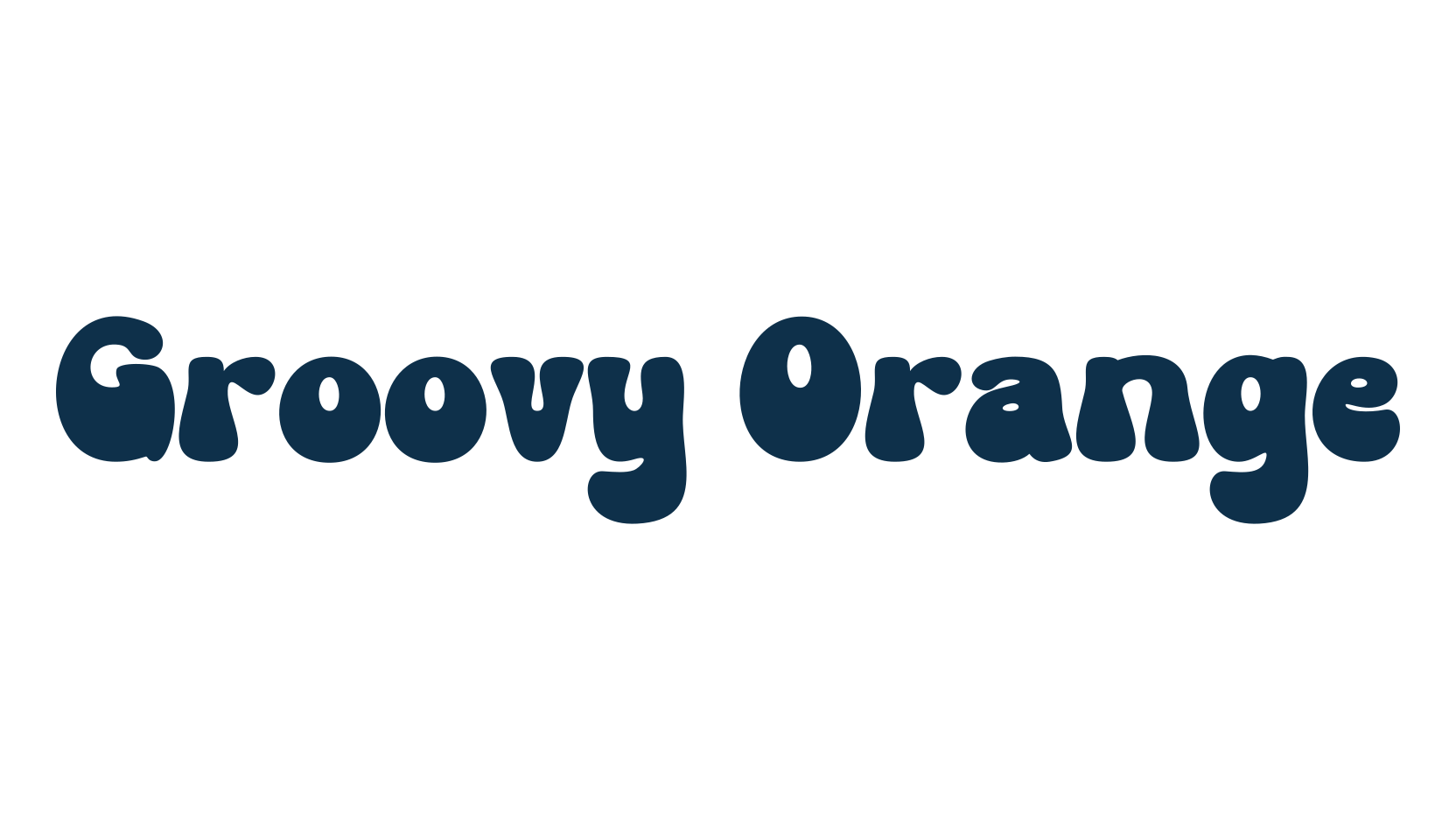 Groovy Orange, fancy groovy decorative font preview