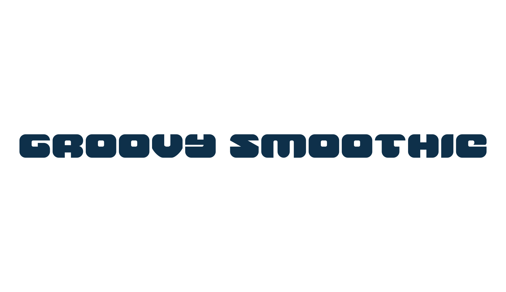 Groovy Smoothie, groovy font preview