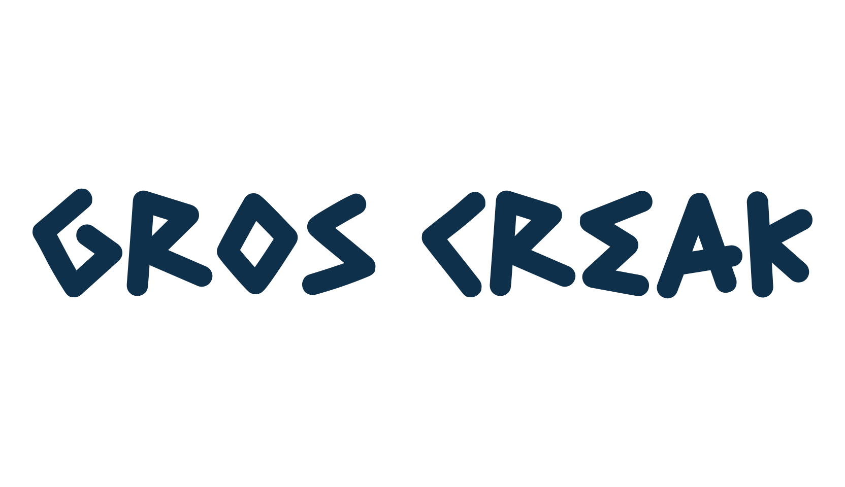 Gros Creak, cartoon font preview