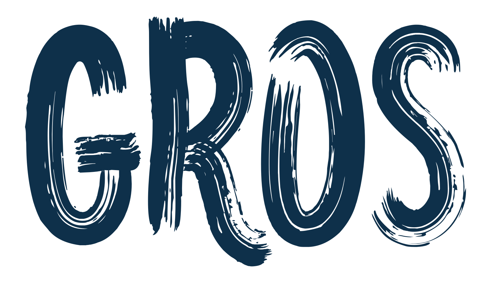 Gros, brush font preview