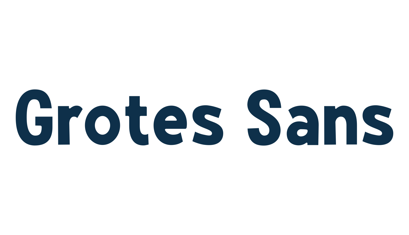 Grotes Sans, sans serif font preview
