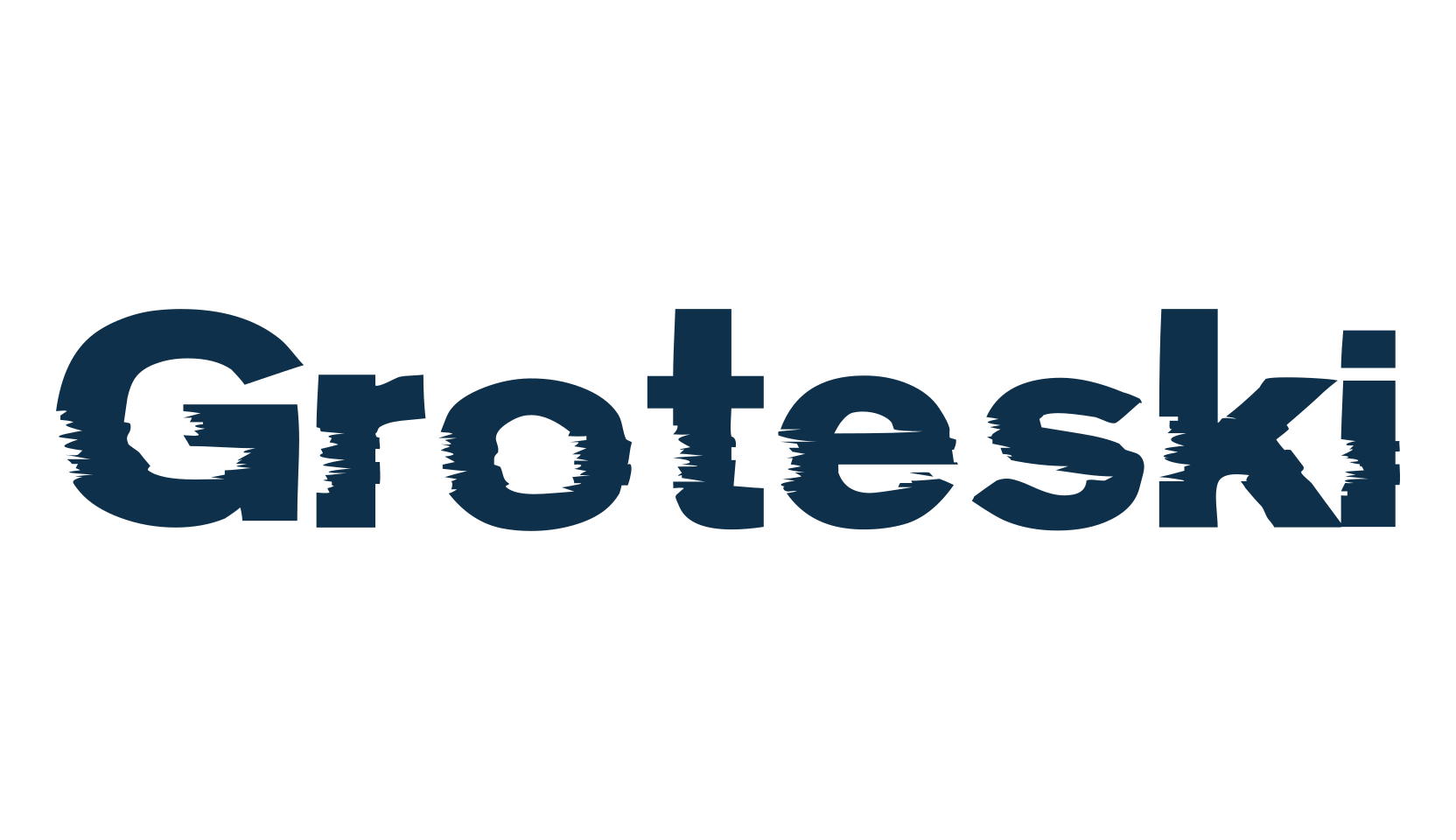 Groteski, fancy eroded decorative font preview