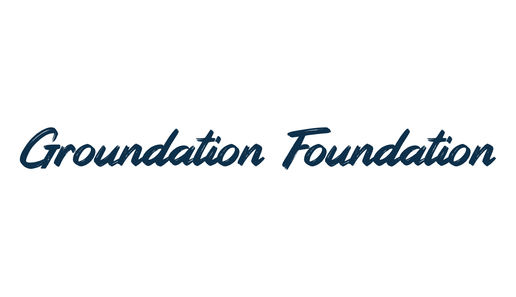Groundation Foundation, script brush fancy decorative calligraphy font preview