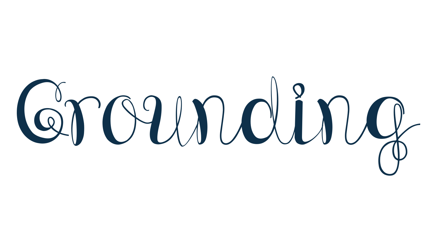 Grounding (grounding), fancy various decorative script calligraphy font preview