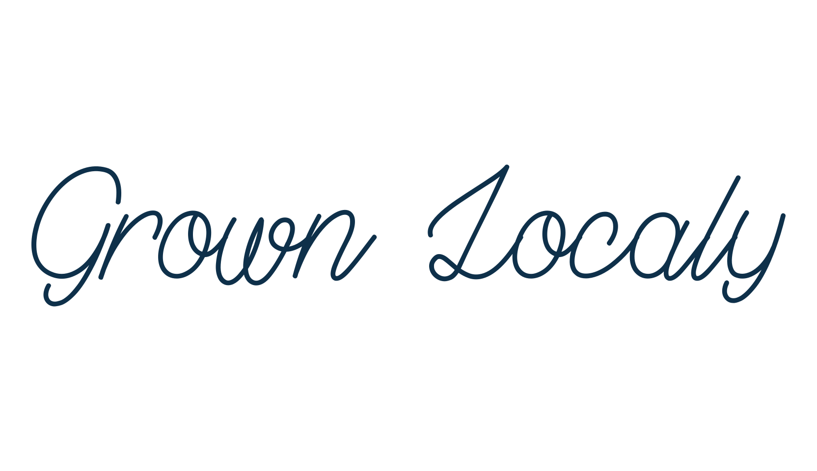 Grown Localy, school font preview