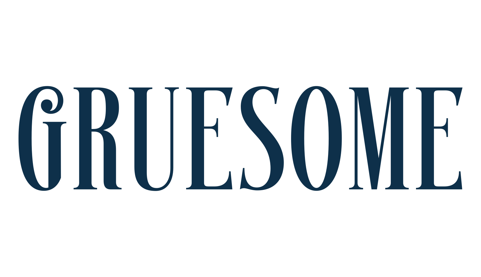 Gruesome, fancy retro decorative font preview