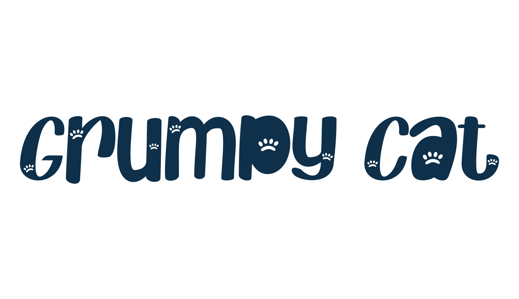 Grumpy Cat, fancy decorative font preview