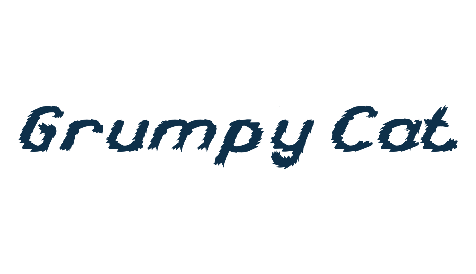 Grumpy Cat (grumpy-cat), fancy fire, ice decorative font preview