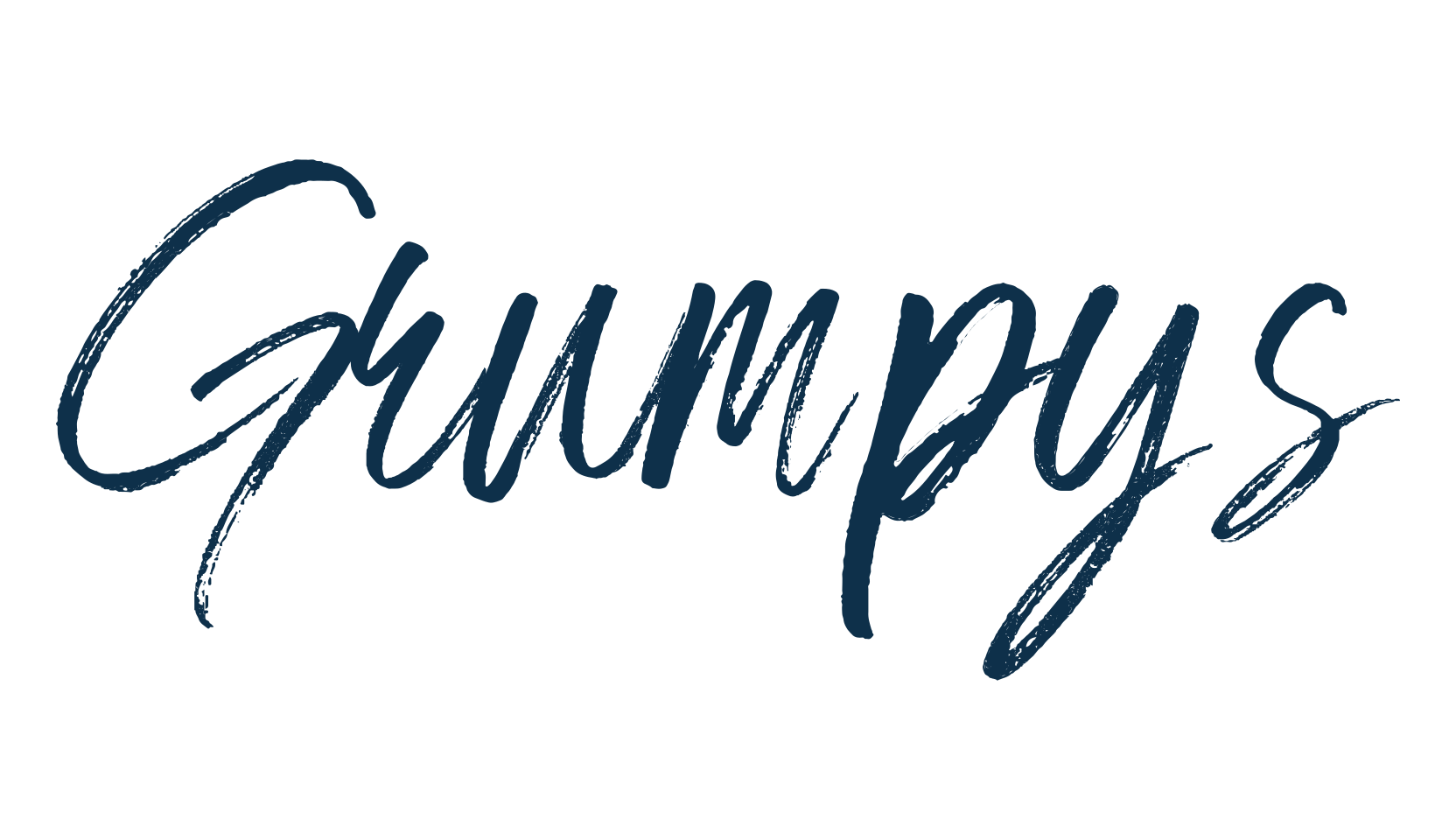 Grumpys, brush font preview