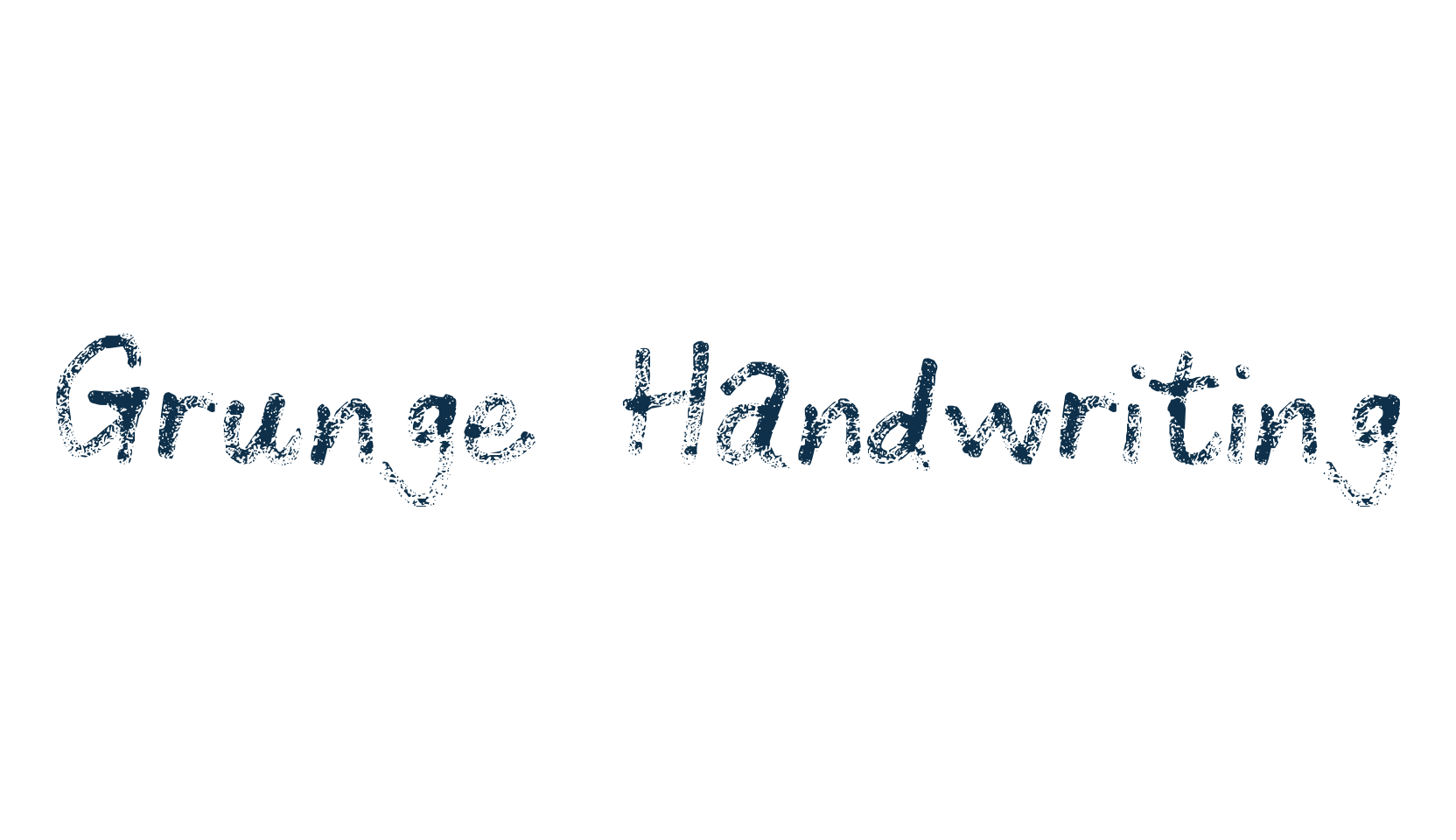 Grunge Handwriting, script trash fancy decorative calligraphy font preview