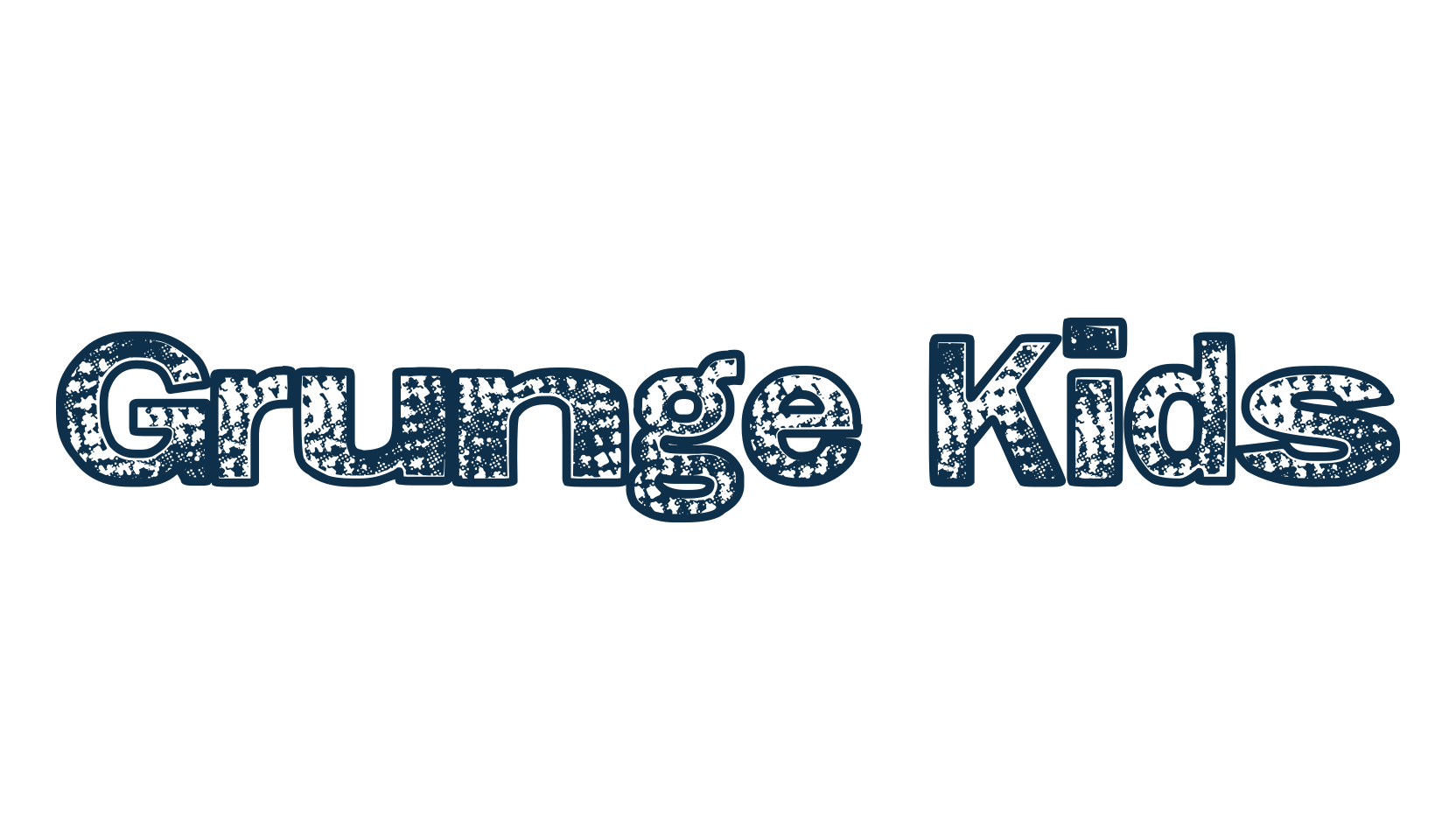 Grunge Kids, fancy eroded decorative font preview