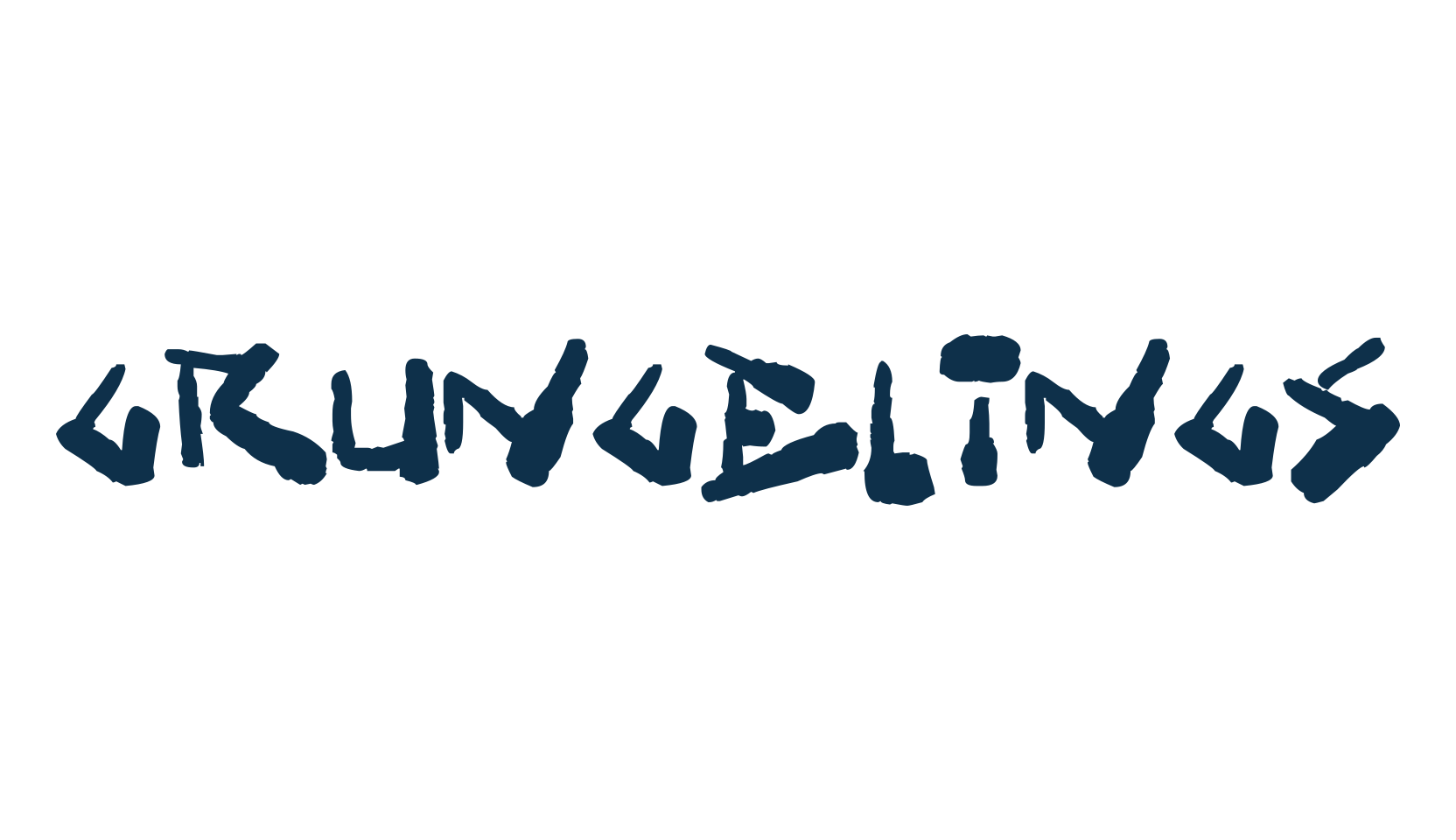 Grungelings, script brush fancy decorative calligraphy font preview