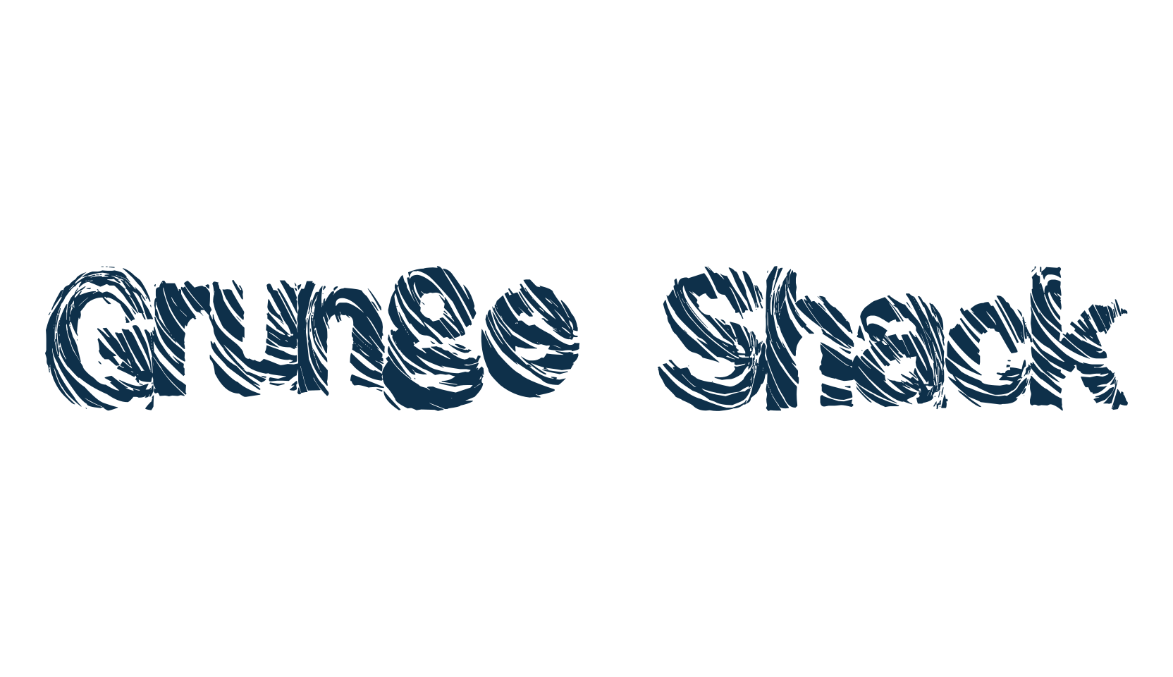 Grunge Shack, decorative font preview