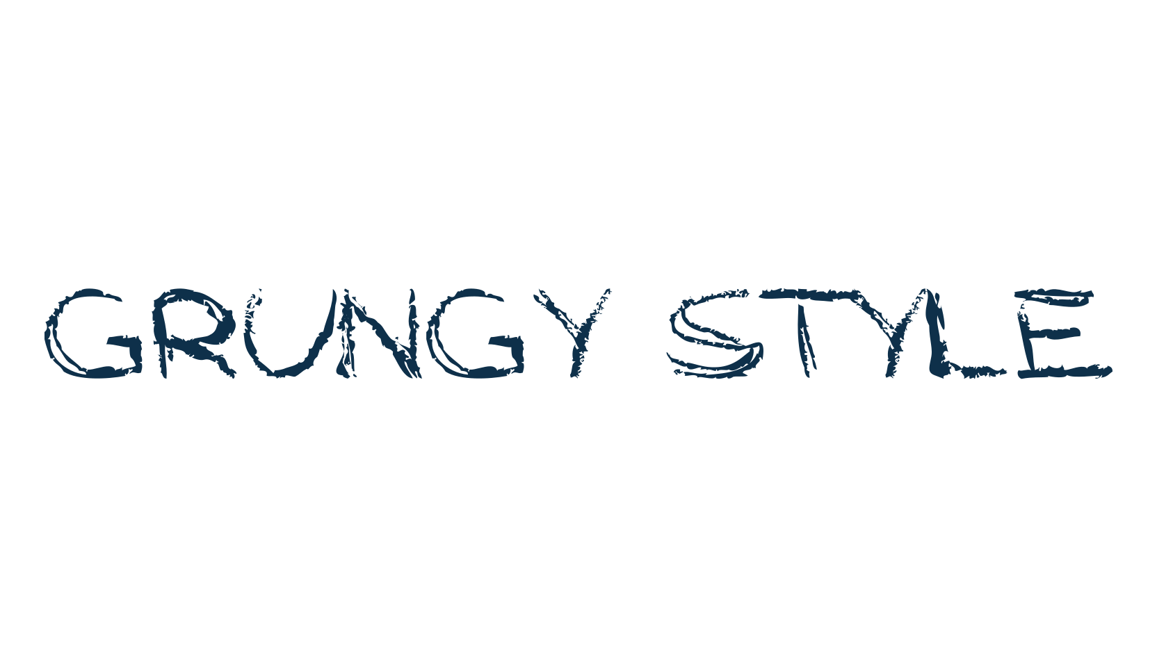 Grungy Style, script trash fancy decorative calligraphy font preview