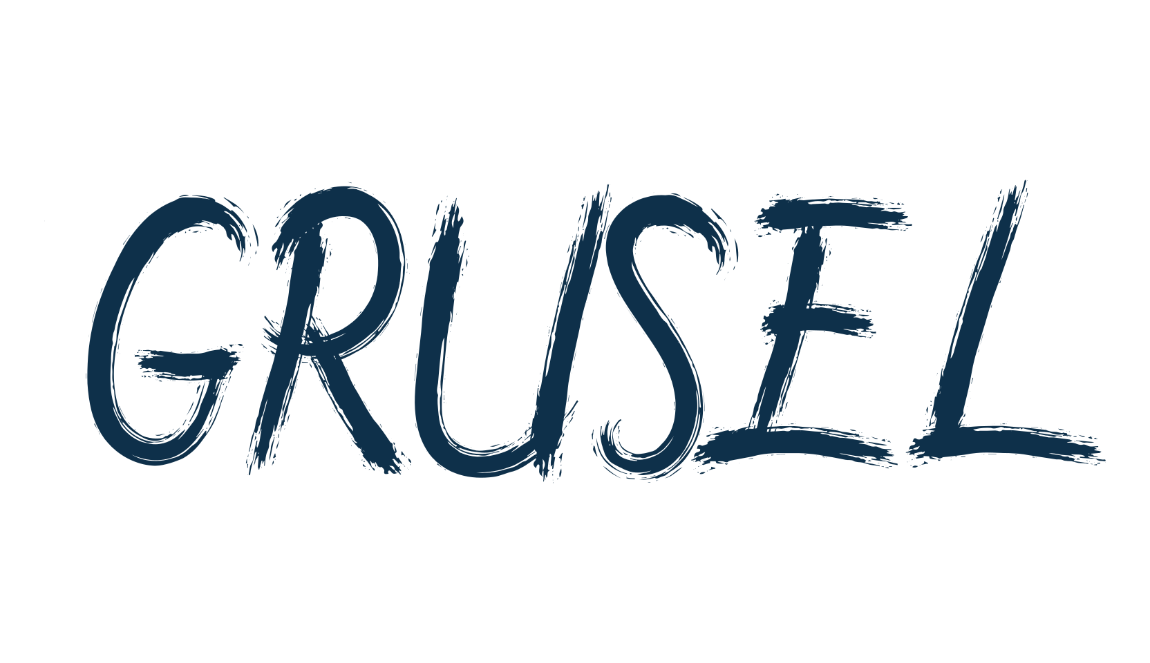 Grusel, brush font preview