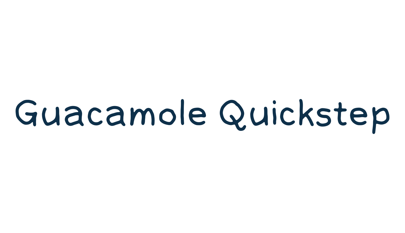 Guacamole Quickstep, script handwritten fancy decorative calligraphy font preview